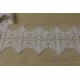 100%Polyester water soluble Double edges scallop crown pattern Embroidery Lace