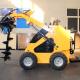 Construction Works Mini Skid Steer Wheel Loader with HQ Hydraulic Valve and Epa Engine