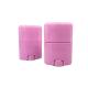 Plastic 15g Pink Deodorant Containers Empty Roll On Oval Shape Twist Up