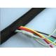 Heat Resistant Split Braided Wire Loom , Wire And Cable Sleeving Custom Size