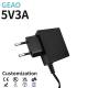 5V 3A AC Power Adapter for Network Switch Spray Pure Water Machine Plant Lamp