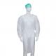 Level 2 Disposable Medical PP / SMS / PP PE Isolation Gown With Elastic Knitted Wrist