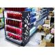 Gray Grocery Display Racks , Laser Engraving Light Box Personal Care Products Glass Display Shelf