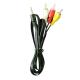 1 Meter Video Audio Cables Red Yellow White Color DC 3.5mm For TV VCR