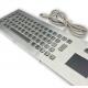 IP65 / IK07 Panel Mount Keyboard Stainless Steel Industrial Keyboard 2 Keys Touch Pad