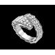   Serpenti 18 kt white gold ring with full pavé diamonds Ref. AN855116