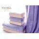 Kids Soft Cotton Pink Purple Hand Towels Strong Absorption Quick Dry
