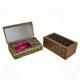 Book Shape Cardboard Perfume Box With Ribbon CMYK Color Printing