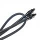 Toslink Black Nylon Braided Metal Shell OD6.0 For Output Digital Speaker TV Cable 1.2M