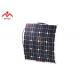 Low Iron Semi Flexible Solar Panel 50 Watt Waterproof Junction Box Tempered Glass