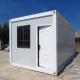 China manufacture white bolted container house 3mx6mx2.7m, folding container house.