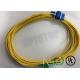 Duplex Yellow Fiber Optic Patch Cord Single Mode FC / UPC - FC / APC 20 Mm