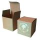 Portable Corrugated Candle Packaging Boxes With Gold Silver Foil And Matt Lamination