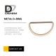 D Shaped Metal Fashion Rings Replacement Washable For Luggage / Coat / Hat