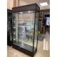 2000mm High Vertical Glass Display Cabinet ODM Acceptable