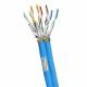PVC 23AWG SFTP CAT7A Cable 1000MHz High Speed Network Cable With Blue Jacket