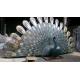 Abstract Wrought Bronze Animal Statues Copper Peacock Contemporary Outdoor Statues