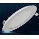 15W led round panel light with white stainless steel shell use 3mm LGP