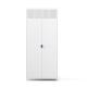 Home Furniture White Metal Wardrobe Double Door Clothes Storage Cabinet