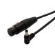 4pin female xlr to 5.5M DC right angle power cable