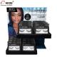 Acrylic Cosmetic Organizers 2 - Layer Eyelash Display Rack For Cosmetic Store