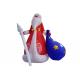 Oxford cloth balloons Chrismats giant inflatable advertising Santa Claus with gift bag
