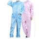 Particle Proof Disposable Protective Suit , One Piece Pink / Blue Disposable Coveralls