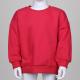 Fleece Fabric Pullover Sweat Shirt Drop Shoulder With Solid Color