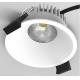 Baffled COB LED Anti Glare Downlight 8W Cutout 83mm Mounting Directly Under Insulation