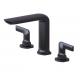 Bathroom Tap In Classic Design Two Lever Mixer Tap For Countertop Washbasins Three Hole