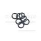 Black Neoprene Rubber O Rings High Tensile Strength Flame Resistance