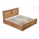 Big Capacity Solid Wood Bed Frame With Drawers Storage Environment - Friendly