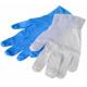 Commercial  Clear Pvc Gloves , Blue Disposable Gloves Powder Free / Powded