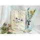 White Color Silk Screen Print Thick Canvas Cotton Tote Bag