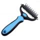 Red Blue Pet Hair Brush Remover Double Side Pet Dematting Comb Hair Removal