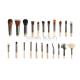 Custom 22 Piece Full Set Private Label Makeup Brushes Wood Handle For Face , Eyes And Lip