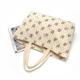 Cotton Lining Eco Canvas Bags with Customizable Zipper Closure