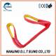 4-ply Polyester flat webbing sling ,  WLL 10T ,   safety factor 7:1  , According to EN11492-1 Standard,  CE,G