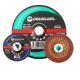 4 In X 1/4 In X 5/8 In Resin Bonded T27 Grinding Wheel For Polishing Stainless Steel