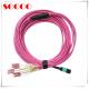 MPO/MTP To 12XLC Breakout 40GbE OM3 Fiber Patch Cord