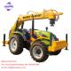 110HP Tractor Mounted Pole Erection Machine With Crane and Auger Color Optional