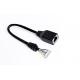 8P8C Shielded RJ45 Patch Cable / Ethernet Rj45 Patch Cord Black Color