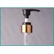 28/410 Shiny Gold Lotion Pump Dispenser Up Down Lock Type With Black Actuator