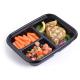 Cardboard Paper Box Customized PP Plastic Takeaway Food Packaging Box Disposable Fast Food Takeaway Box