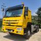 Euro4 Emission 2014 Yellow Used Tow Truck Trailer Towing Design Tractor Head Trucks