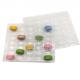 6 Pack Custom Macaron Clear Tray Recyclable Box Plastic Chocolate Tray