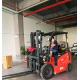 Four Wheel Electric Forklift Truck 3 Stage Free Lifting Mast 2.5 Ton Capacity