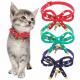 Christmas Adjustable Bow Tie Cat Collar Breakaway Bow Knot Design With Charming Fish Bone