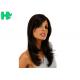 Premium Soft 16 Inch Long Synthetic Wigs Normal Lace Silky Straight