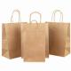 Eco Friendly Matte Plain Brown Takeaway Paper Bags For Bakery Packaging